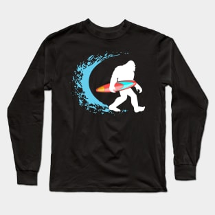 Bigfoot Surfing Long Sleeve T-Shirt